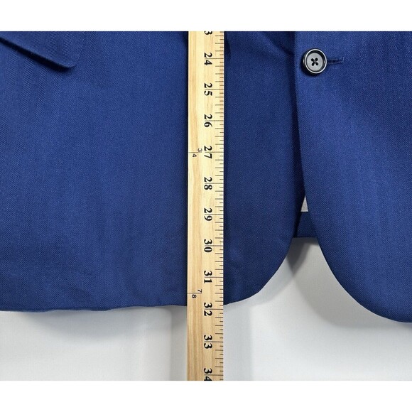 Jack Victor Classic for Rochester Loro Piana Cashmere/Silk Blue Blazer Size 52R - Picture 12 of 16